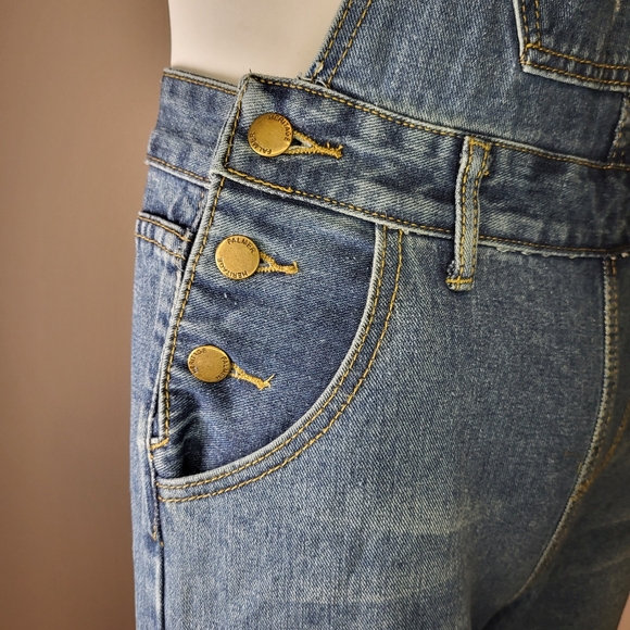 Falmer Heritage Distressed Denim Overalls size Medium - Picture 4 of 9